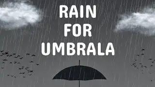 Rain for umbrella ☔ Deep sleep #rain #rainforumbrella #rainoundforsleep #rainsoundsforsleeping 