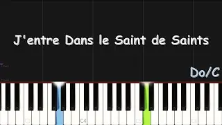 J'entre Dans le Saint de Saints | EASY PIANO TUTORIAL BY Extreme Midi