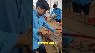 make fitting job ITI fitter practical⚔️ fitter workshop iti #itifitter #itijobs #iti #shorts