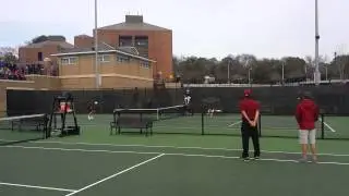 USC Mens Tennis Team vs. San Diego Final Point