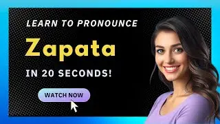 How to Pronounce Zapata (American Pronunciation / US) with Audio and Phonetic Spelling