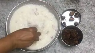 PAZHAYA SADHAM/KANJI | NEERAGARAM | ICE BIRIYANI (LEFT OVER RICE PORRIDGE) RECIPE BY VEGGIE TREAT
