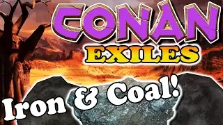 Conan Exiles Gameplay | Finding Coal & Iron For Steel Tools | Conan Exiles Blacksmith & Furnace