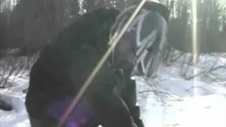 Snowmobile Jump Into River Fail