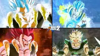DLC13 SSBE Gogeta, SSG Gogeta & DBS BROLY TRANSFORMATION GAMEPLAY(MOD) | DBXV2