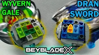 Lego Dran Sword vs Wyvern Gale   Lego Beyblade Battles