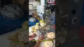 Coconut peeling green coconut trimming machine