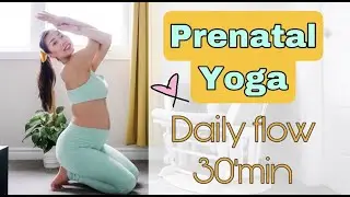 Prenatal Yoga | Gentle Daily Flow | 30min Yoga Class.