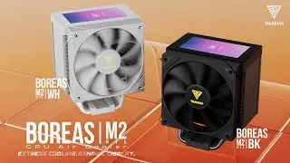 GAMDIAS BOREAS M2-61L LCD Display CPU Air Cooler | EXTREME COOLING. DYNAMIC DISPLAY.