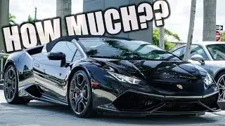 GUESS HOW MUCH to repair rock chips on a Lamborghini Huracan??