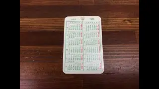 Rolex Vintage Calendar Card 1977/1978 &ndash; Good Condition