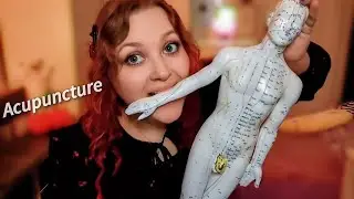 ASMR Acupuncture and Massage for a Plastic Man (quiet voice) ASMR Acupuncture plastic man doll