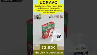 UCRAVO Double Sided Tape Heavy Duty-Multipurpose RemovableTraceless Mounting Adhesive Tape for Walls