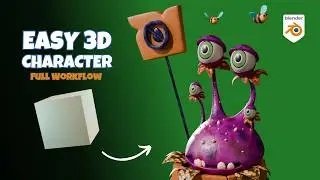 Creating a Stylized Swamp Plant in Blender | Full Modeling & PBR Texturing