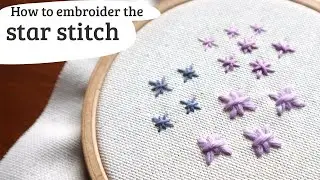 star stitch embroidery tutorial