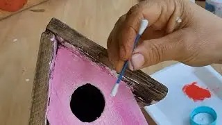 Как мы красили птичий домик - ASMR