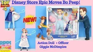 NEW Toy Story 4 Epic Moves Bo Peep Action Doll With Offices Giggle McDimples
