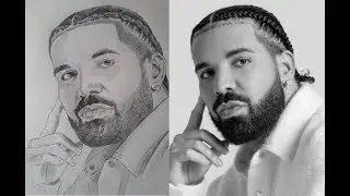 How to draw a portrait of DRAKE step by step || pencil and pen sketch @DrakeOfficial