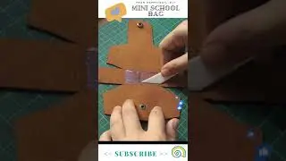 EASY LEATHER CRAFT PROJECT | MAKE A MINI BAG #shorts