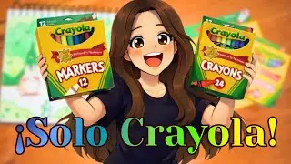 Dibujando solo con Crayola 💛 Reto de Dibujo 