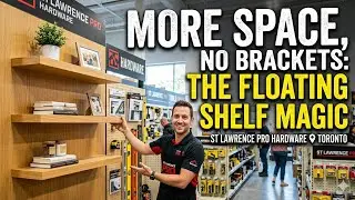 More Space, No Brackets: The Floating Shelf Magic. At St Lawrence Pro Harware Store in Toronto .
