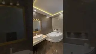 Lavish Bath Design 💕 #ideas #interiordesign #diy #washroom #bts #reels #shorts #viral #housetour