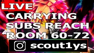 [LIVE] 🔴 Carrying subs reach room 60-72 | Anime Fighter Simulator