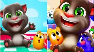 Talking Tom Cat 2 😺🐈- Talking Cat music so funny | Cat Eating🍔🌭🌶🍉🎂#talkingtom #talkingginger