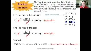 Introduction to General, Organic, and Biochemistry L1.4 Density and Dimensional Analysis