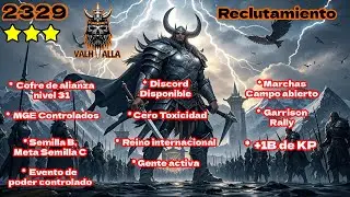 RECLUTAMIENTO 2329 - EL VALHALLA ABRE SUS PUERTAS - RISE OF KINGDOMS