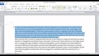 How to Justify text of MS-Word