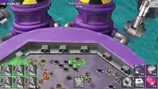 Live recorded Boom Beach Hasty Mega Crab, stage 80 Warrior finish