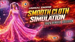 😱Advanced Chaos Cloth Simulation with Perfect Collision | Unreal engine 5