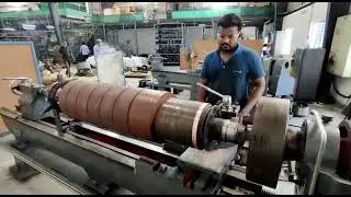 DC Rotor's Commutator surface turning process