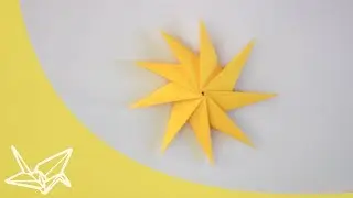 Origami Stern - Faltanleitung