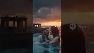 🎬 #AIvideo #MermaidRescue #CinematicFantasy #4KRealistic #OceanStorm #SunsetMagic #