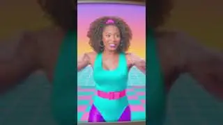 I Love Doing Aerobic Dance with the TV 😆📺#Xixi #AerobicDance #HomeWorkout