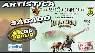 S&Aacute;BADO/TARDE /ART&Iacute;STICA- 55&ordf; FESTA CAMPEIRA DE GUA&Iacute;BA - 13 A 16/NOV 2025 - GUA&Iacute;BA-RS