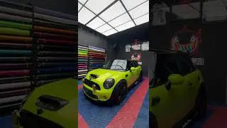 Mini Cooper S Full Body Wrap Neon Yellow
