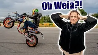 Lucas Lit wheelt mein Bike !