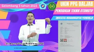 Uji Kinerja PPG Daljab 2023 Angkatan 3 Pendidikan Teknik Otomotif Universitas Muhammadiyah Purworejo