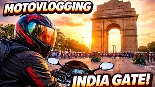 Motovlog India Gate ki Raunak! 😍 || Riding Through the Heart of India: Delhi 🇮🇳 @Parvezz36Rider 