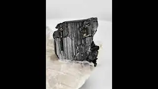 Tantalite-(Fe) with Quartz, Mica, and Albite from Afghanistan | Fine Art Minerals | Tantalite |