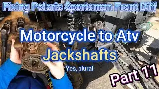 Motorcycle-Powered 4-Wheeler Build! Jackshaft, Diff Rebuild, Steering & More!: Venn Venture Part 11