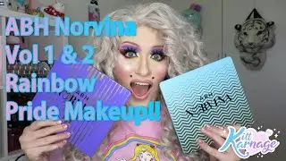VEGAN RAINBOW CUTCREASE MAKEUP LOOK, USING ANASTASIA BEVERLY HILLS VOL. 1 & VOL. 2 PALETTES!!