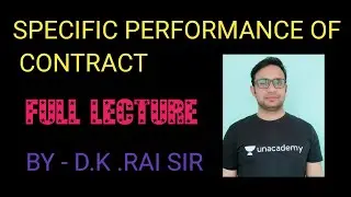 SPECIFIC PERFORMANCE OF CONTRACT