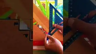 This is an example of drawing a stepped angle. #woodworking  #creative  #carpenter  #diy #shorts