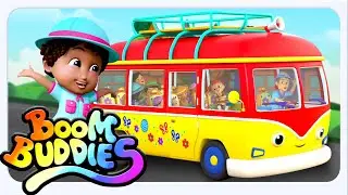 Wheels On The Bus Going To The Camp, Fun Vehicle Song by Boom Buddies