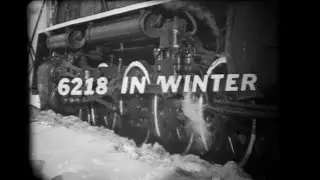 CN locomotive 6218 in winter
