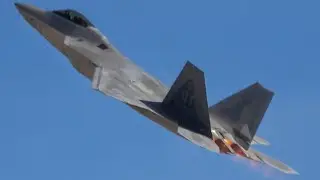 Aviation Nation 2022 F-22 Demo Team Nellis AFB Air Show F-22A Raptor